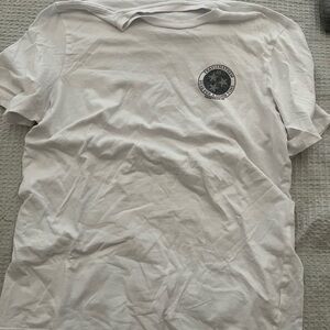 Travis Mathew White Logo Tee